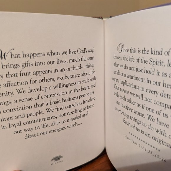 Wisdom for a Woman's Heart Religious Gift Book Garborg's Message Series Vtg 1996 - Picture 4 of 4